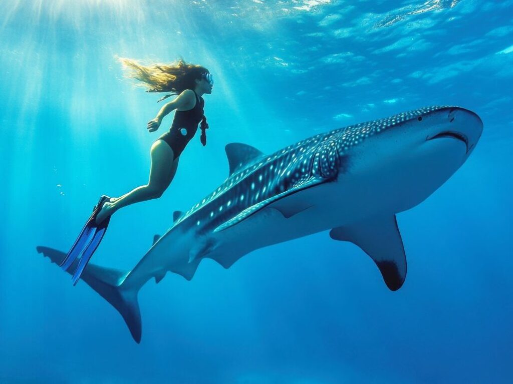 snorkeling with whale sharks nature tour