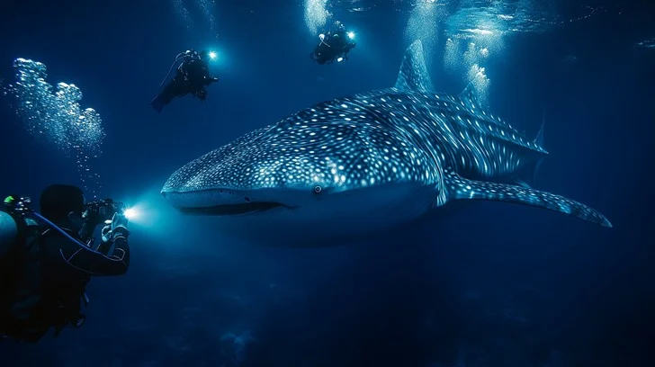 Whale shark encounter photography